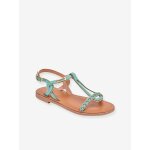 Sandales cuir enfant bappy par m. belarbi turquoise