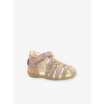 Sandales cuir enfant bigkro rose