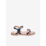 Sandales cuir enfant bonbon par m. belarbi bleu imprim�