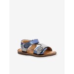 Sandales cuir enfant diazz bleu
