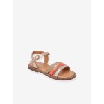 Sandales cuir enfant iba par m. belarbi corail
