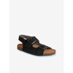 Sandales cuir enfant ouverture totale marine