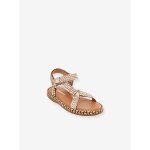 Sandales cuir enfant � scratchs blister par m. belarbi beige dor�