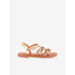 Sandales cuir fille baia par m. belarbi or / multi