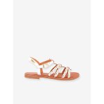 Sandales cuir fille baia les tropeziennes par m. belarbi blanc / multi