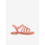 Sandales cuir fille monzar par m. belarbi rose