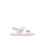 Sandales en cuir avec imprim� papillons salny. blanc - rose