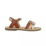Sandales cuir isidor tan / or Sandales cuir isidor tan / or