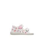 Sandales en cuir july blanc - rose -