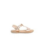 Sandales cuir lisse métallisées bronze Sandales cuir lisse métallisées bronze