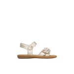 Sandales en cuir nindy platine -