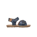 Sandales en cuir parin bleu clair