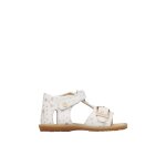 Sandales en cuir quarzo blanc -