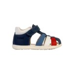 Sandales en cuir  scratch avio blanc