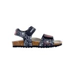Sandales en cuir  scratch navy rouge