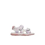Sandales en cuir wunny blanc - rose