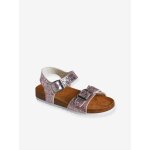 Sandales doubles brides ajustables enfant multicolore