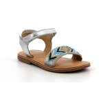 Sandales enfant capearls argent - multico perles