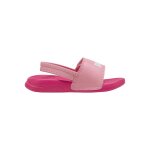 Sandales fille backstrap rose blanc