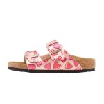 Sandale fille coeurs en cuivre m�tallique