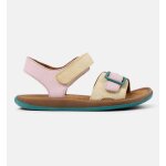 Sandales fille cuir bicho kids twins jaune rose