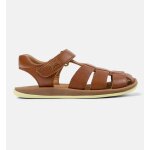 Sandales fille cuir bicho marron moyen