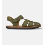 Sandales fille cuir bicho vert moyen