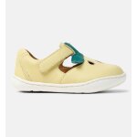 Sandales fille cuir peu cami twins jaune pastel