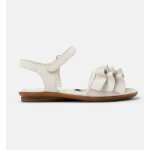Sandales fille cuir right kids twins blanc naturel