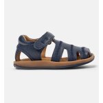 Sandales gar�on cuir bicho bleu marine