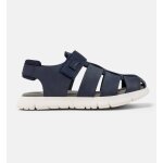 Sandales gar�on cuir oruga marine