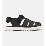 Sandales gar�on cuir oruga noir 2