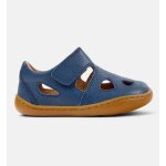 Sandales gar�on cuir peu cami bleu pastel