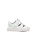 Sandales gar�on synth�tique fermeture adh�sive barefoot white
