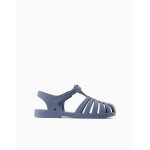 Sandales jelly avec fermeture � scratch bleu