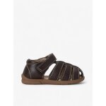 Sandales little gardener enfant en cuir vegan dark brown