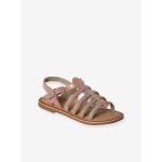Sandales multi - brides cuir fille collection maternelle multicolore
