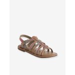 Sandales multi - brides cuir fille multicolore