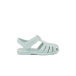 Sandales plage enfants couleurs pastel fermeture scratch menthe