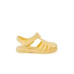 Sandales plage enfants couleurs pastel fermeture scratch vanille