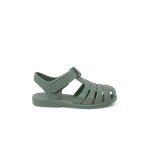 Sandales plage enfants couleurs pastel fermeture scratch vert