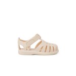 Sandales plastique  fermeture scratch tobby solid ivoire