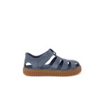 Sandales plastique semelle caramel bleu