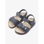 Sandales � scratchs bleu fonc�