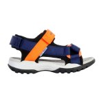 Sandales � scratch navy orange