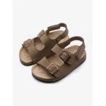 Sandales � scratch taupe