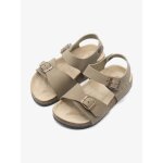 Sandales � scratchs taupe