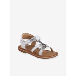 Sandales scratches cuir enfant collection maternelle argent
