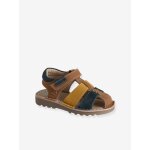 Sandales scratchées cuir enfant collection maternelle beige Sandales scratchées cuir enfant collection maternelle beige
