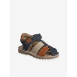 Sandales scratchées cuir enfant collection maternelle lot bleu Sandales scratchées cuir enfant collection maternelle lot bleu